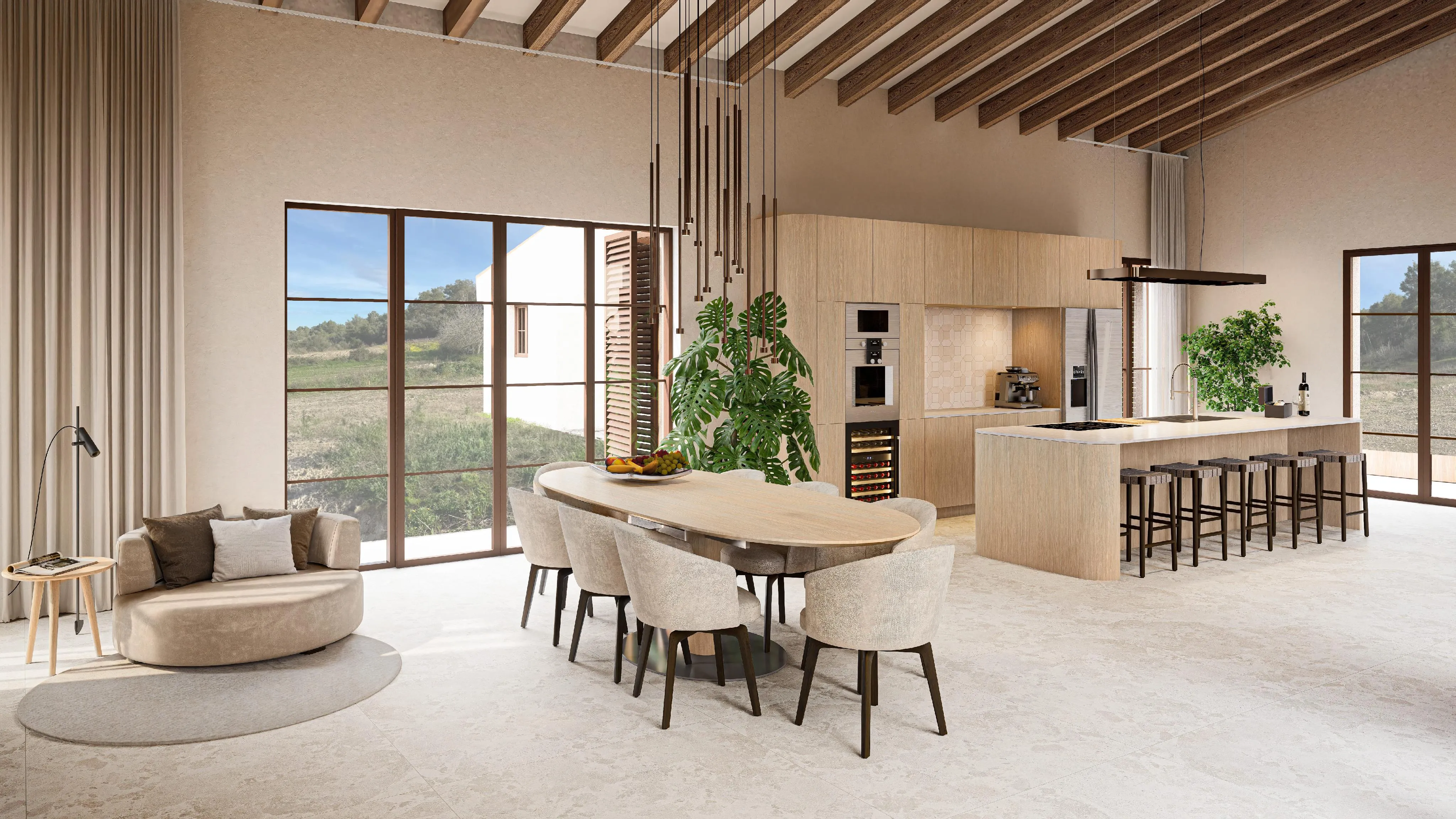 Finca with pool and panoramic views-5