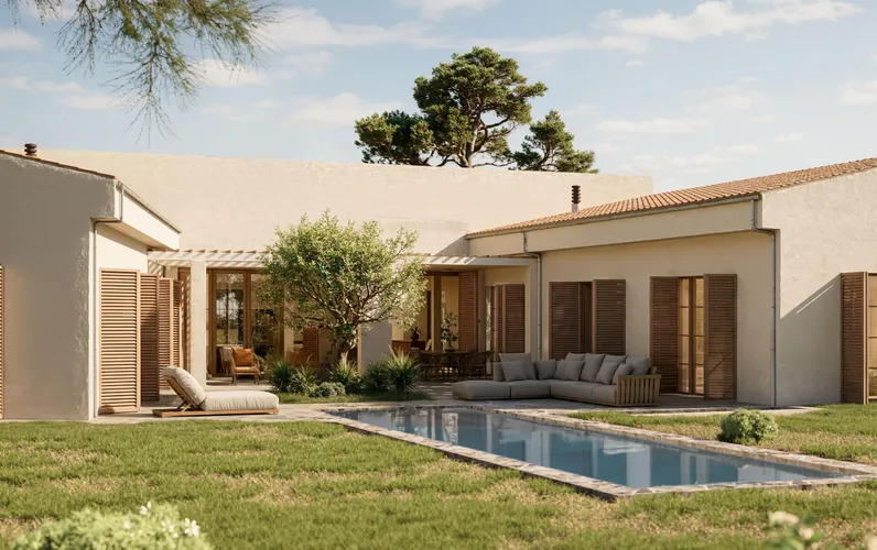 Finca with pool and panoramic views