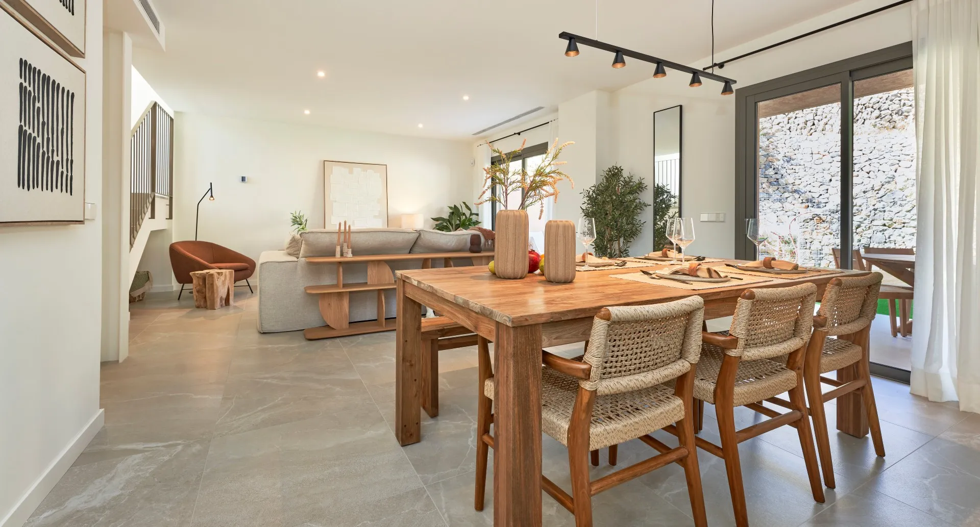 New development in Esporlas: Terraced houses with communal pool-3