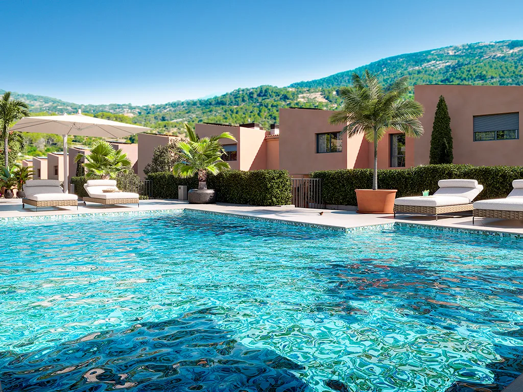 New development in Esporlas: Terraced houses with communal pool-18