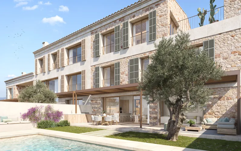 Casa de poble de nova construcció amb ascensor a Santanyí