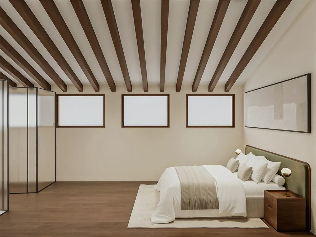 Charmerende penthouse med privat terrasse og udsigt til katedralen i historisk bygning-8