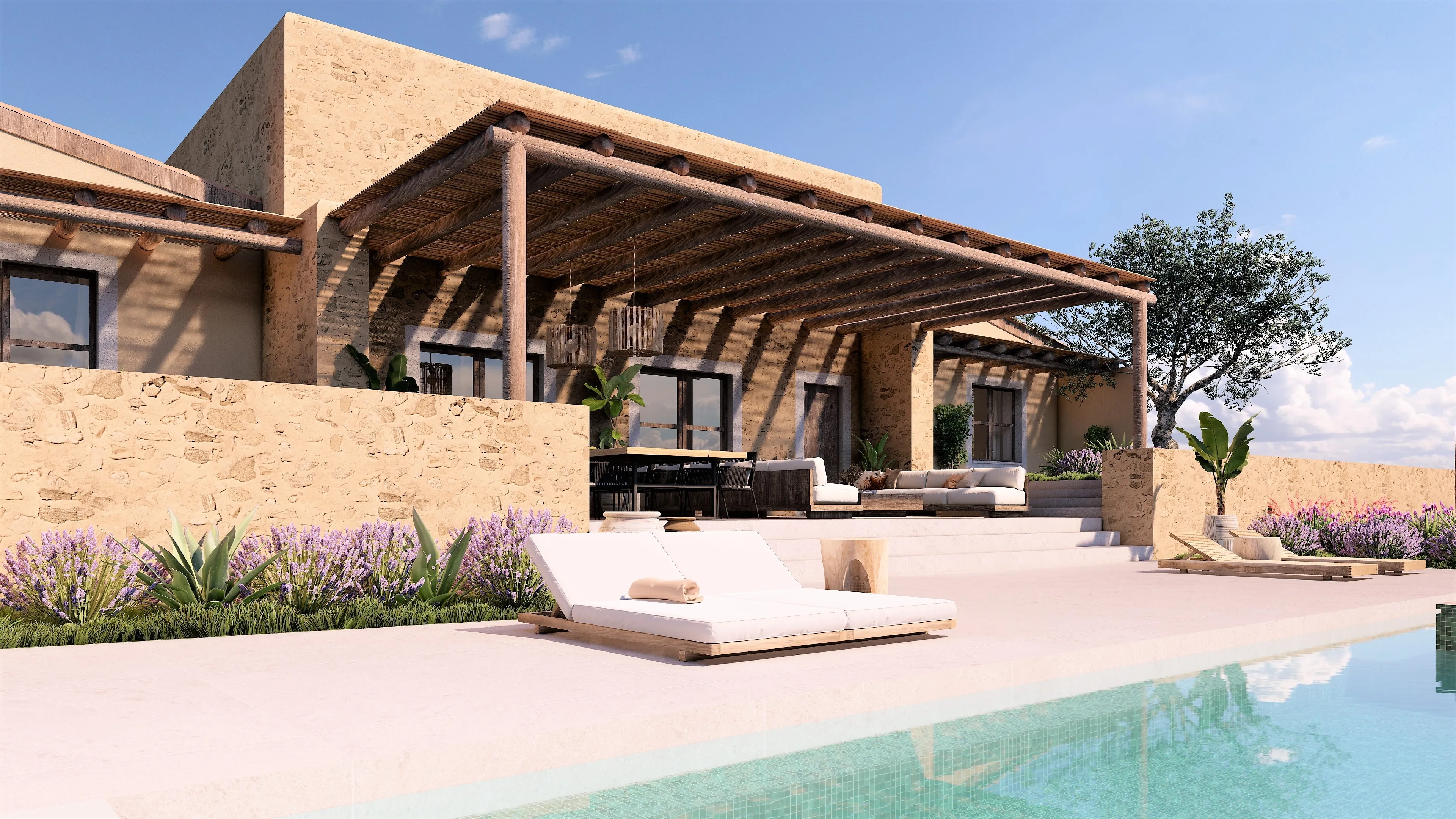 Elegant toevluchtsoord op het platteland met luxe inrichting-2