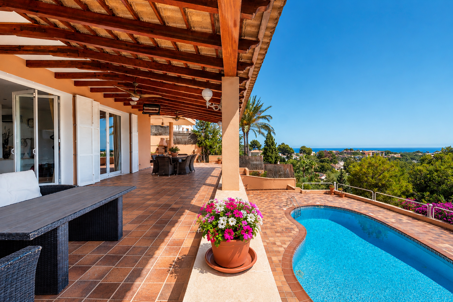 Straordinaria villa mediterranea con vista sul mare e sul campo da golf a Bendinat-22