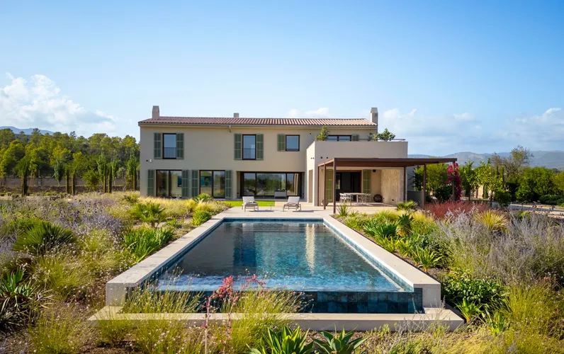 Mediterranean newly built finca with panoramic views near Palma