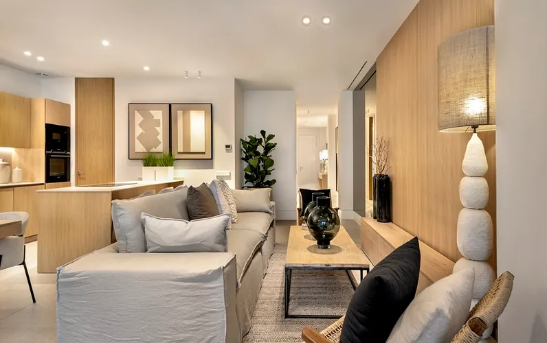 Newly-built flat with garden, mini-pool and parking near the sea in Ciudad Jardín