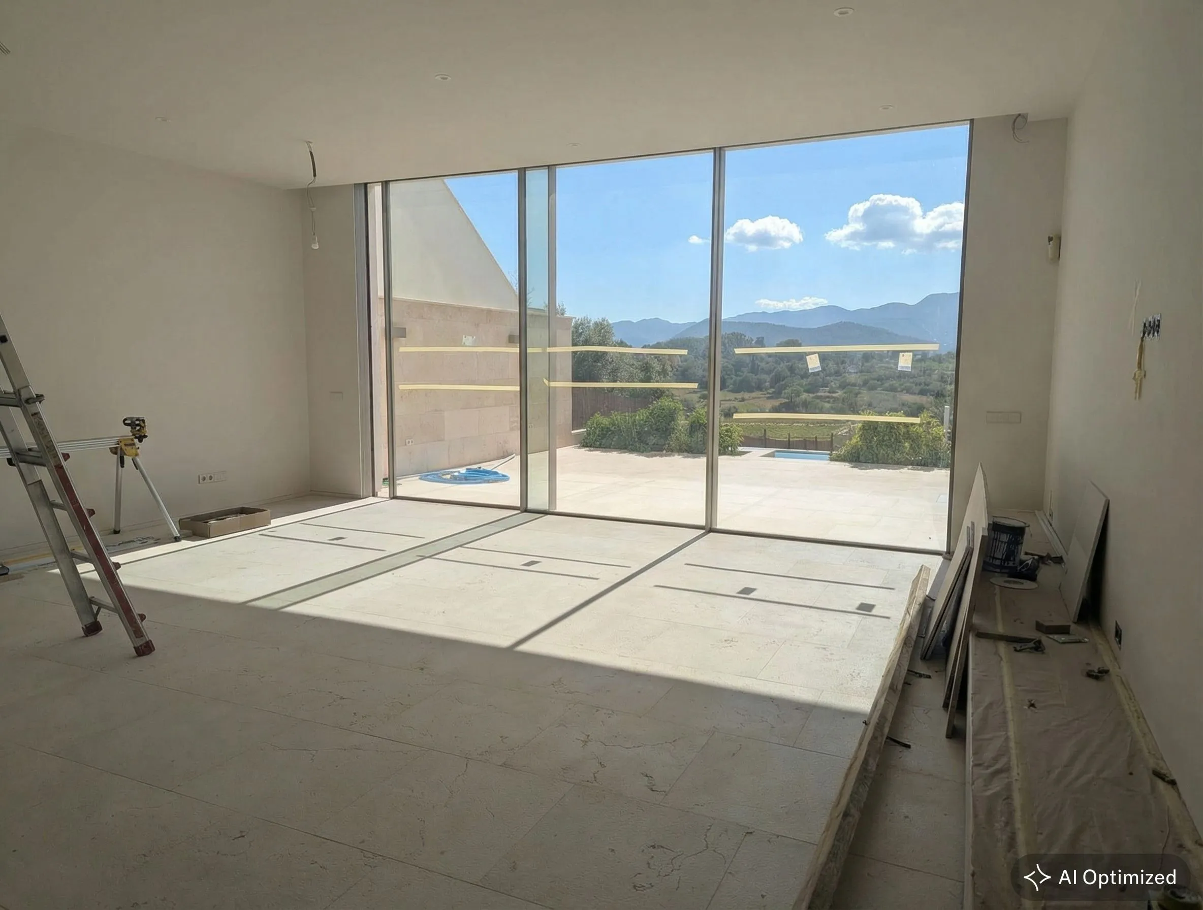 Casa de pueblo de obra nueva con vistas panorámicas, piscina & jardín en Llubí-4