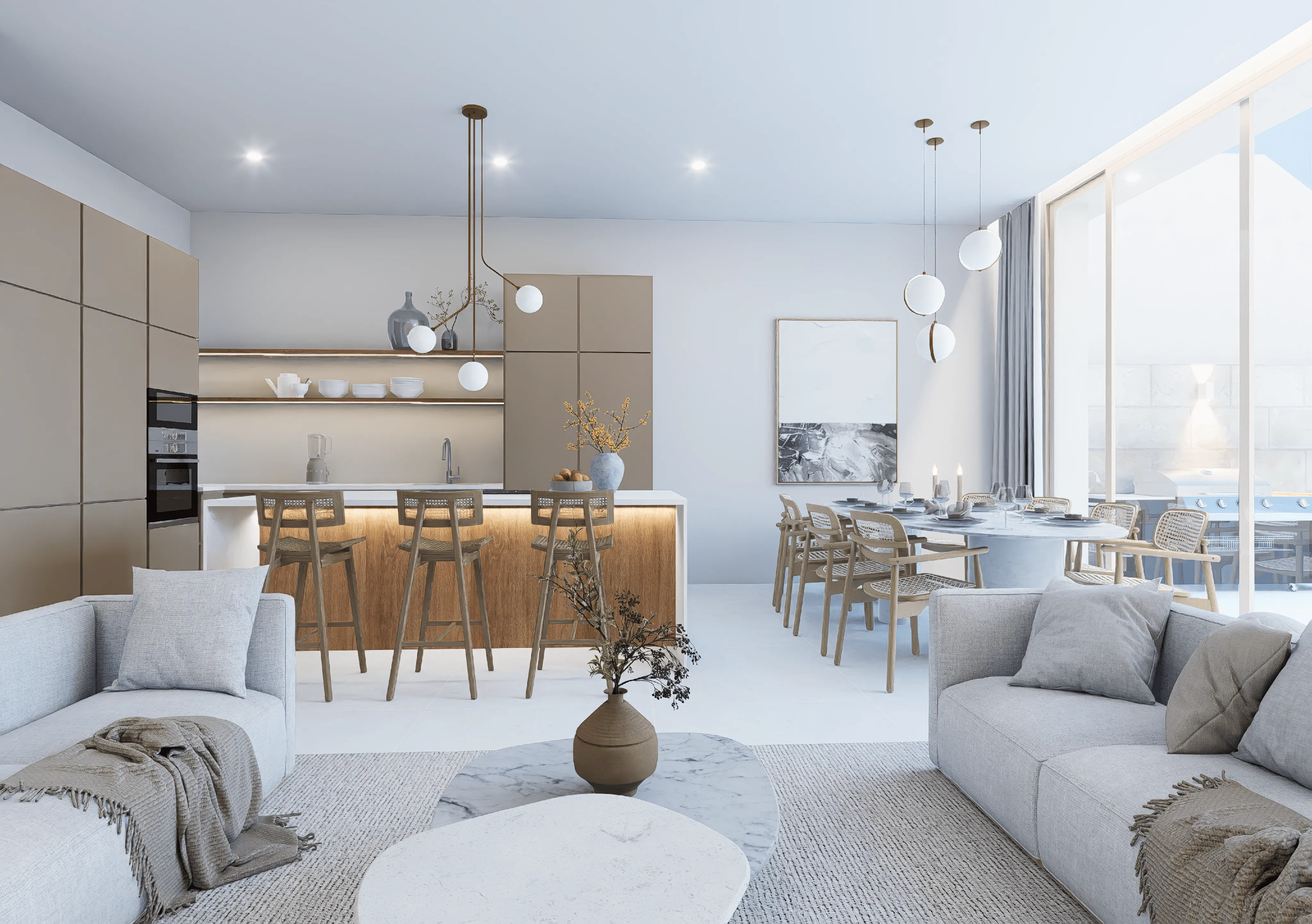 Nieuwbouw herenhuis met panoramisch uitzicht, zwembad & tuin in Llubí-5