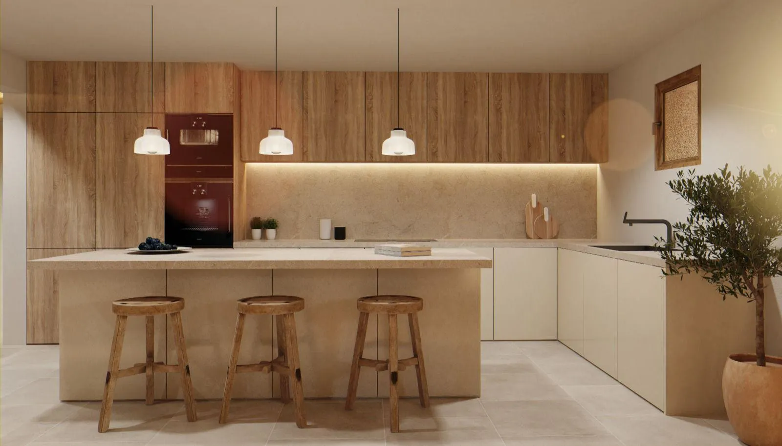 Nybygget finca i middelhavsdesign med moderne indretning-5