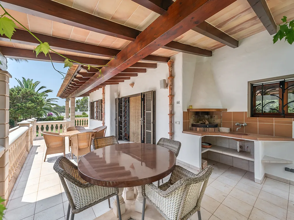 Mediterranean property in the second sea line at Cala Gran with rental license-11