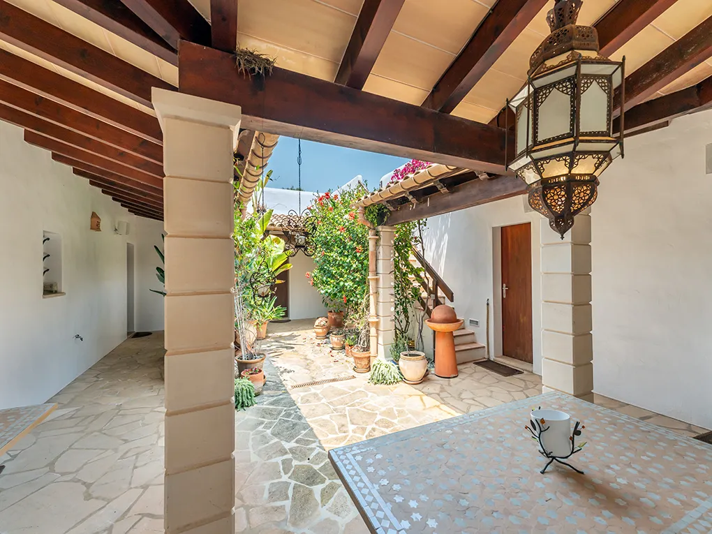 Mediterranean property in the second sea line at Cala Gran with rental license-12