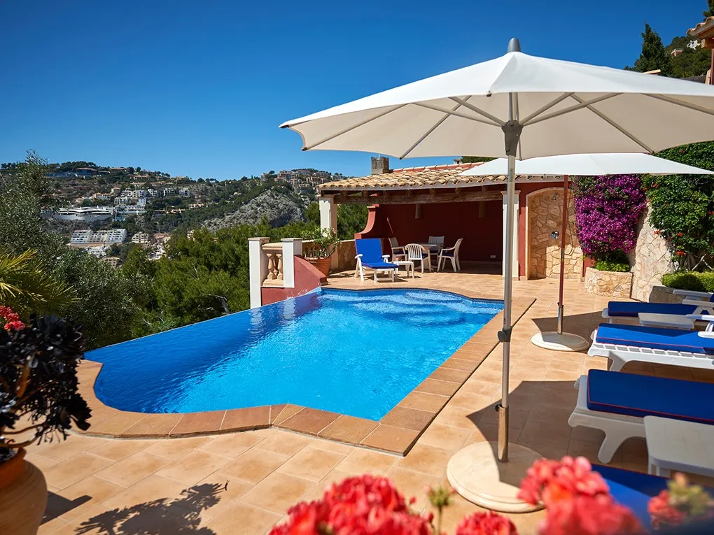 Apartament mediterrani amb fantàstiques vistes al mar i a la piscina-9