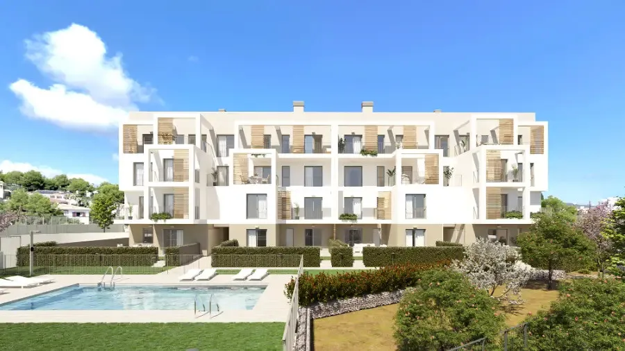 Apartamento con jardín en una moderna urbanización de obra nueva cerca de la playa-14