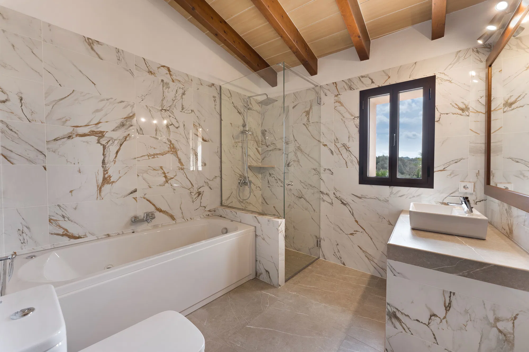 Natural stone finca with large pool and lots of privacy-10