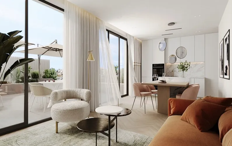 Modern living with design elements in new building project