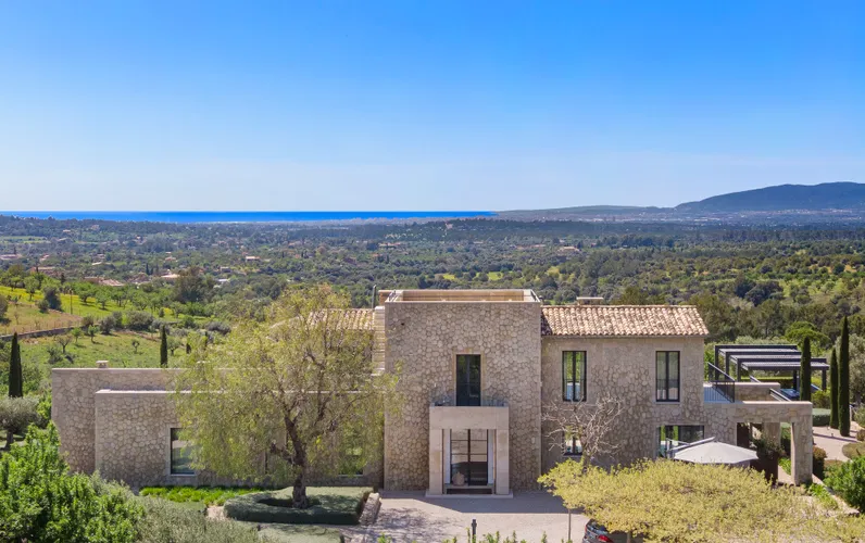 Architecture frames the view