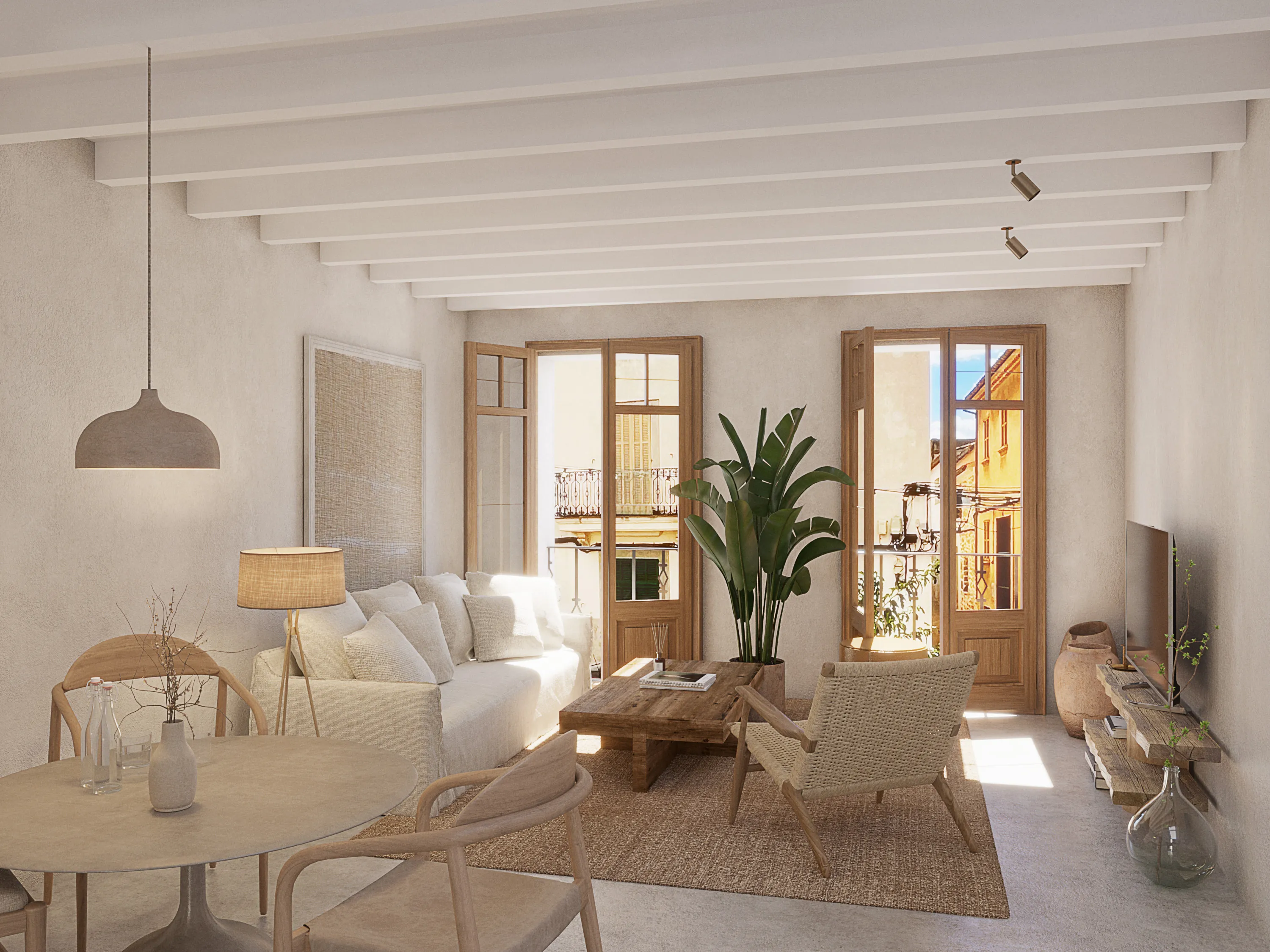 Village house with approved renovation project, Búger-7