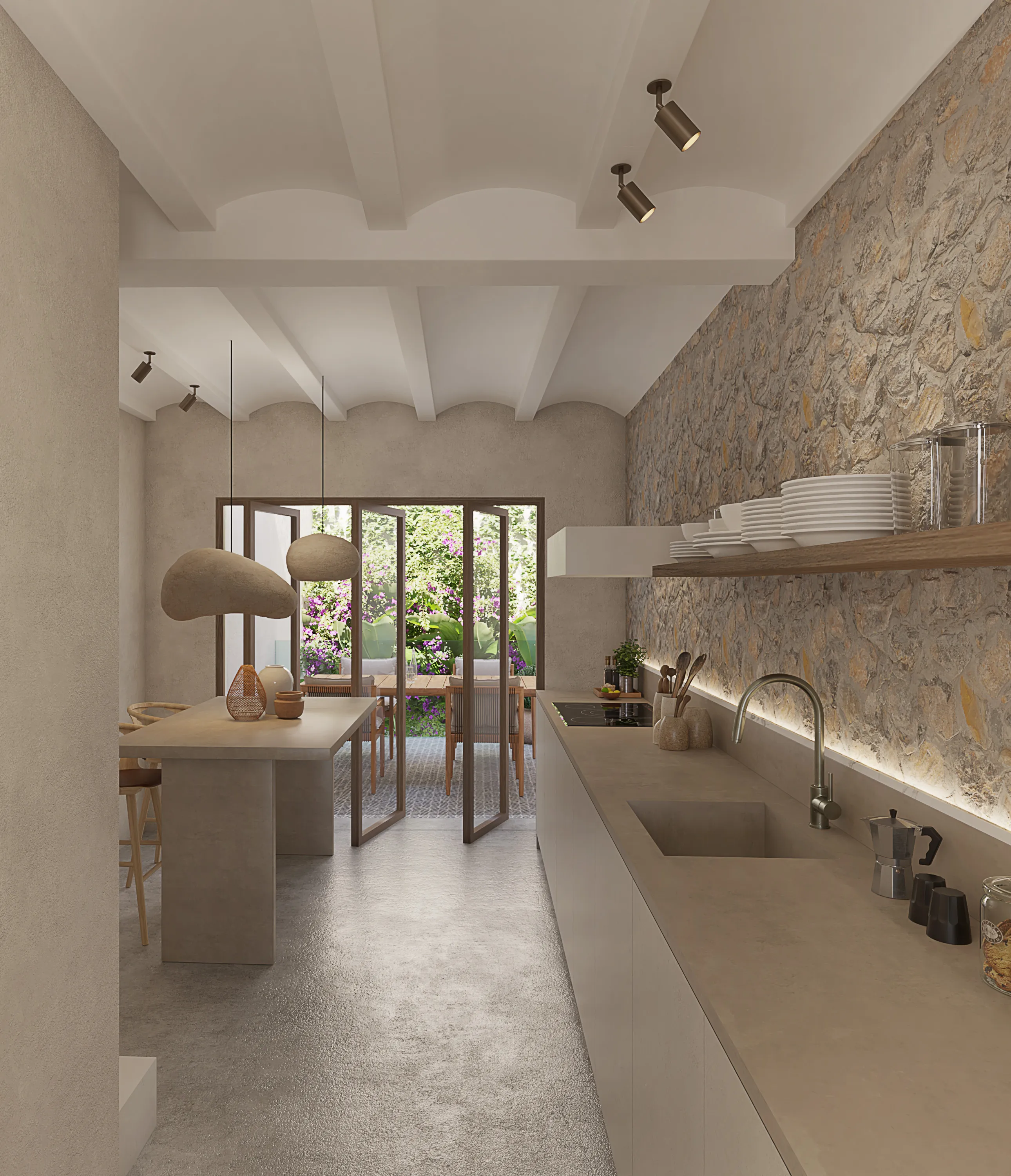 Village house with approved renovation project, Búger-5