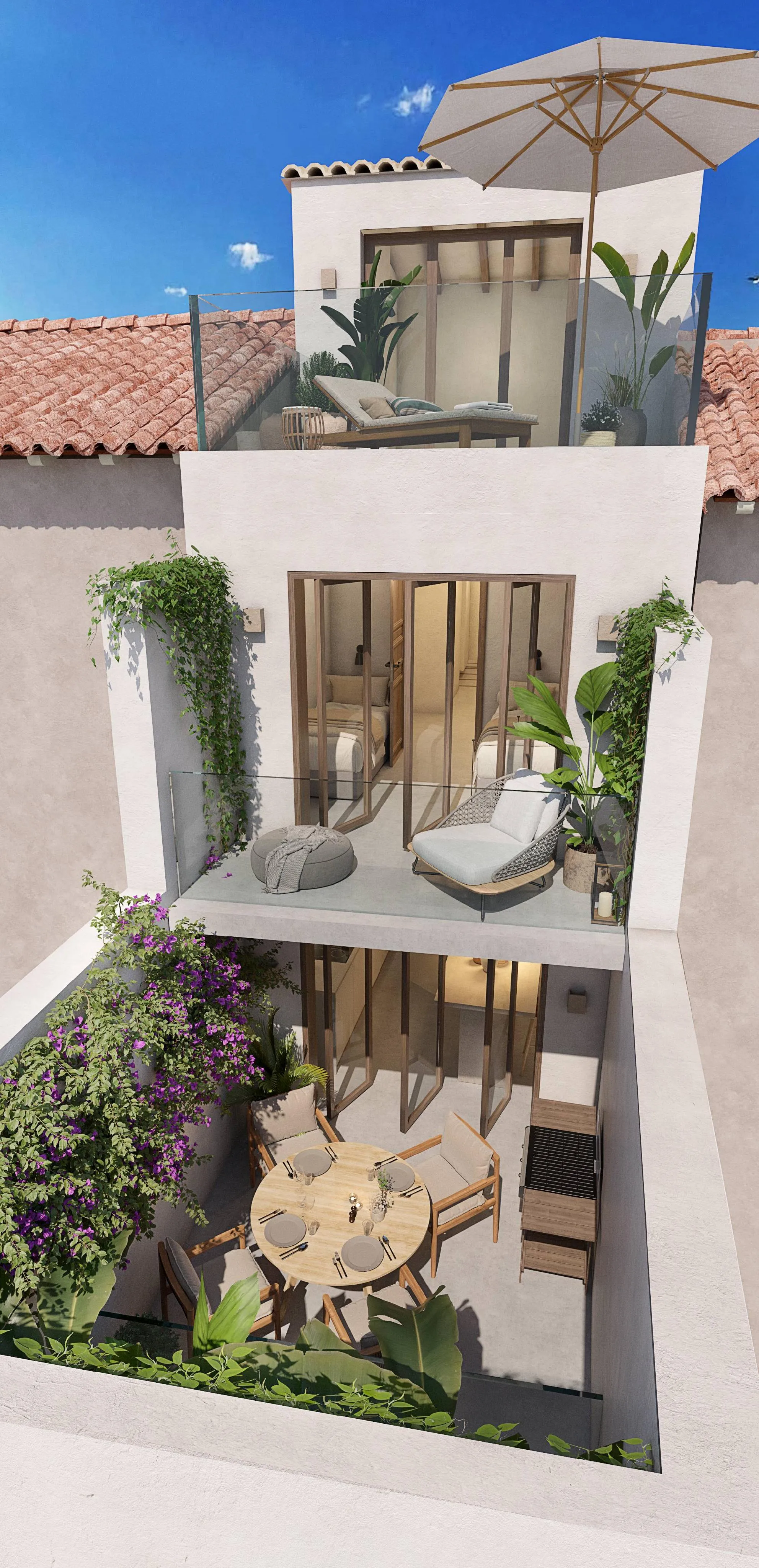 Village house with approved renovation project, Búger-9