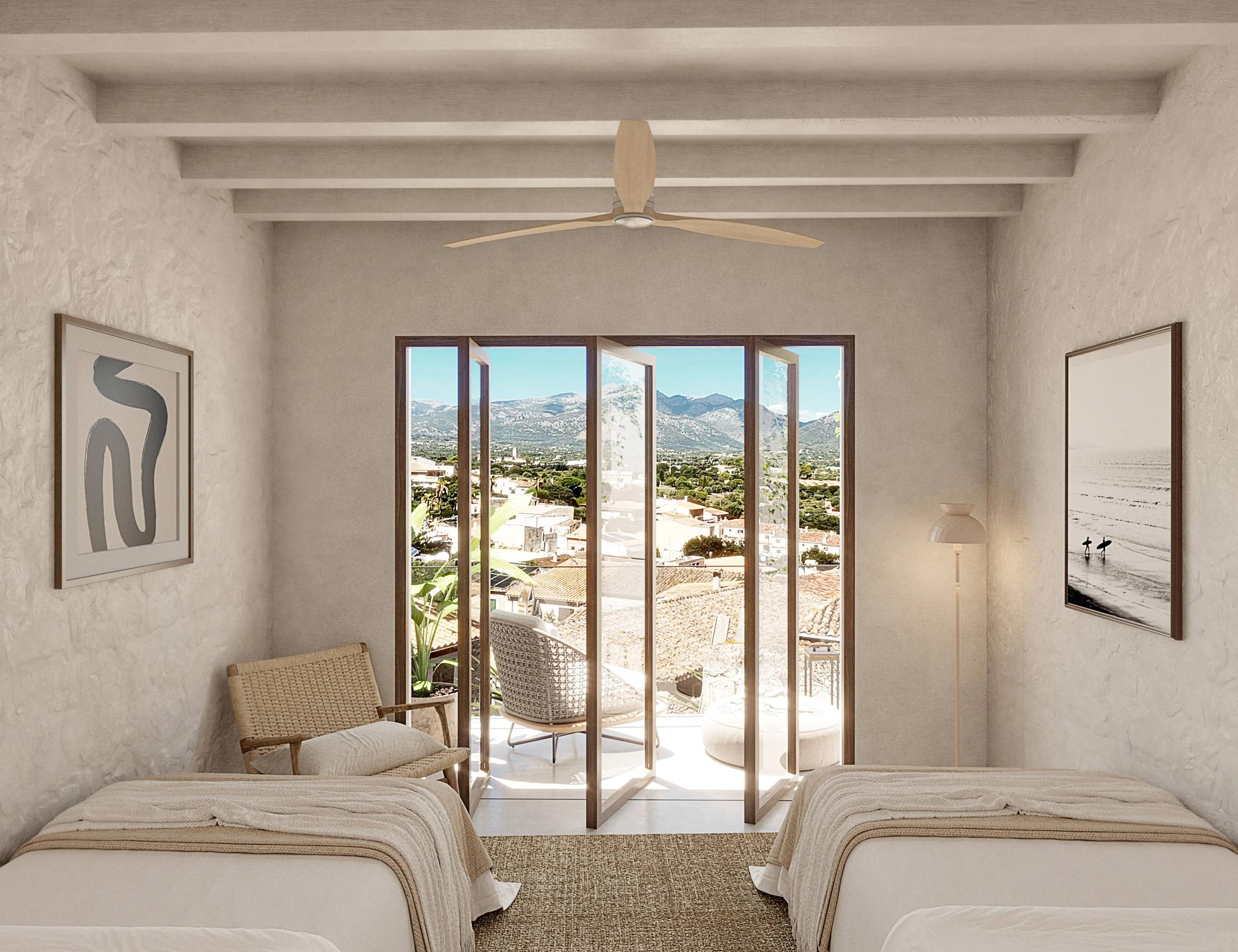 Village house with approved renovation project, Búger-14