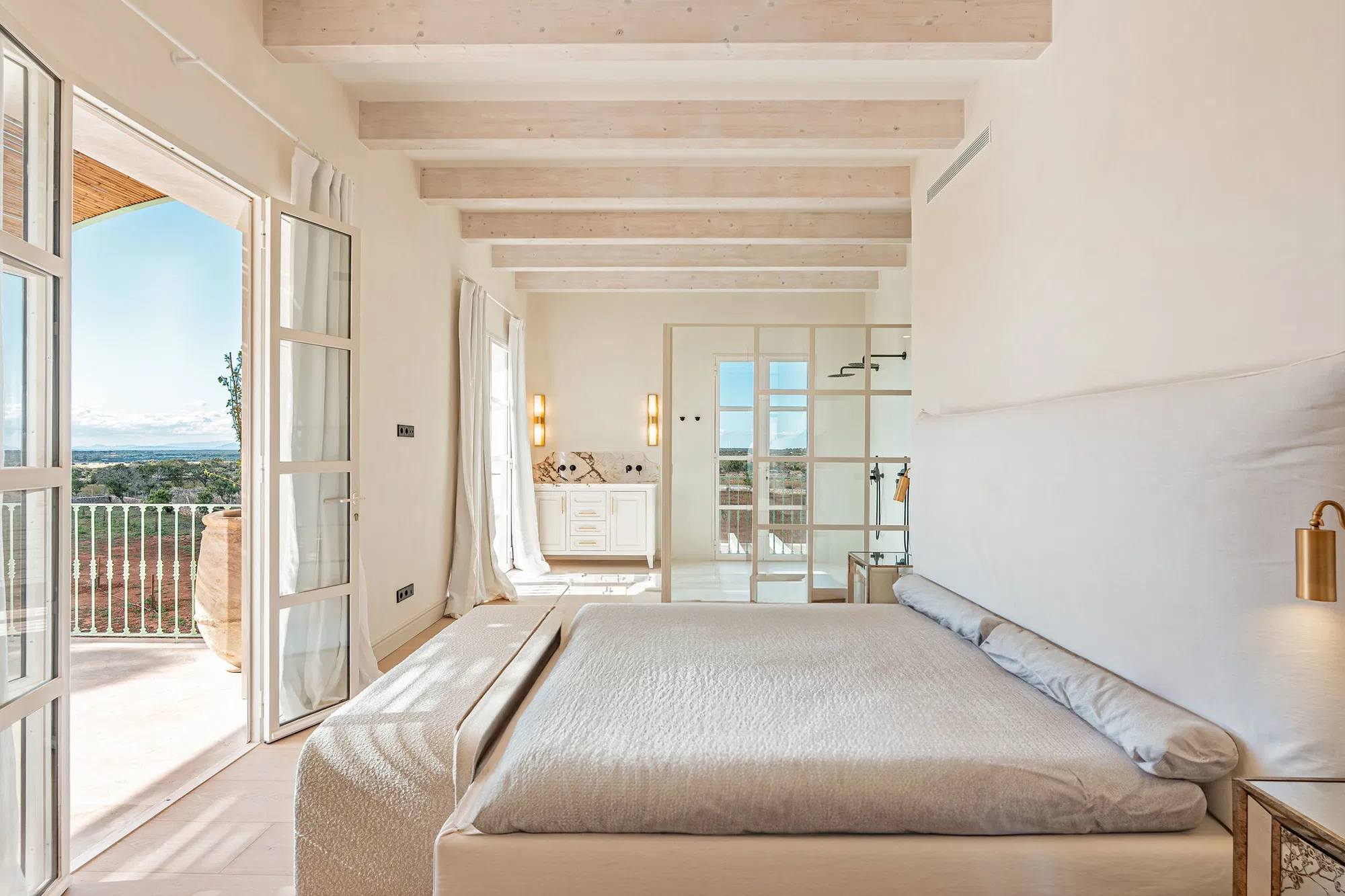 Season renting: Designer Finca with Sea View-5