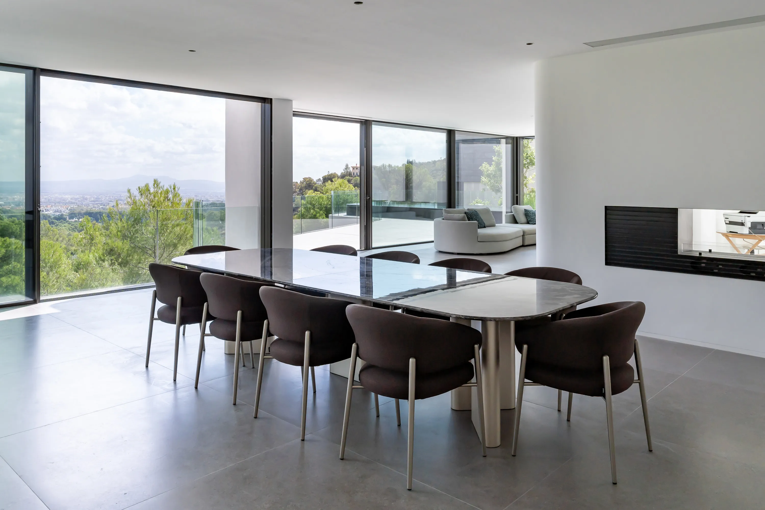 Esclusiva villa di nuova costruzione con vista panoramica e parziale sul mare a Son Vida-6