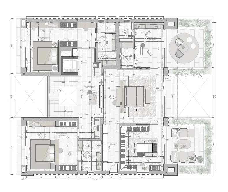Exquisite designer villa overlooking Son Vida golf course with spa area-46