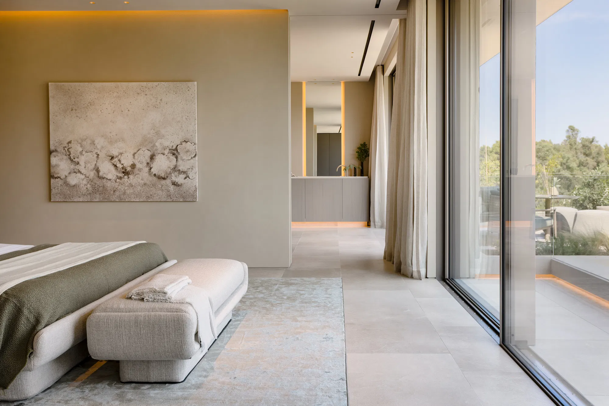 Exquisite designer villa overlooking Son Vida golf course with spa area-18