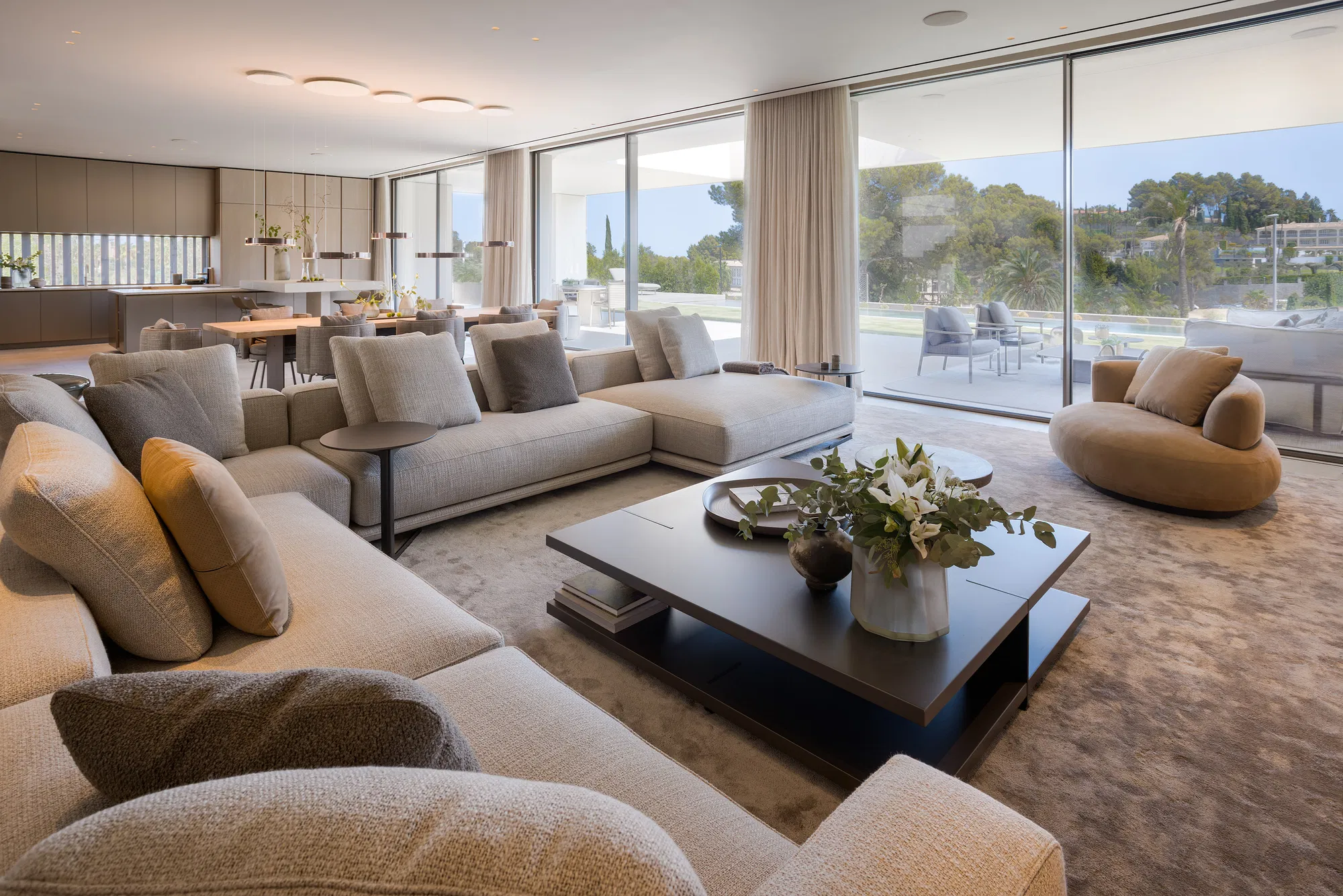 Exquisite designer villa overlooking Son Vida golf course with spa area-10