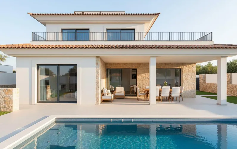 Moderno chalet de obra nueva en Cala Llombards