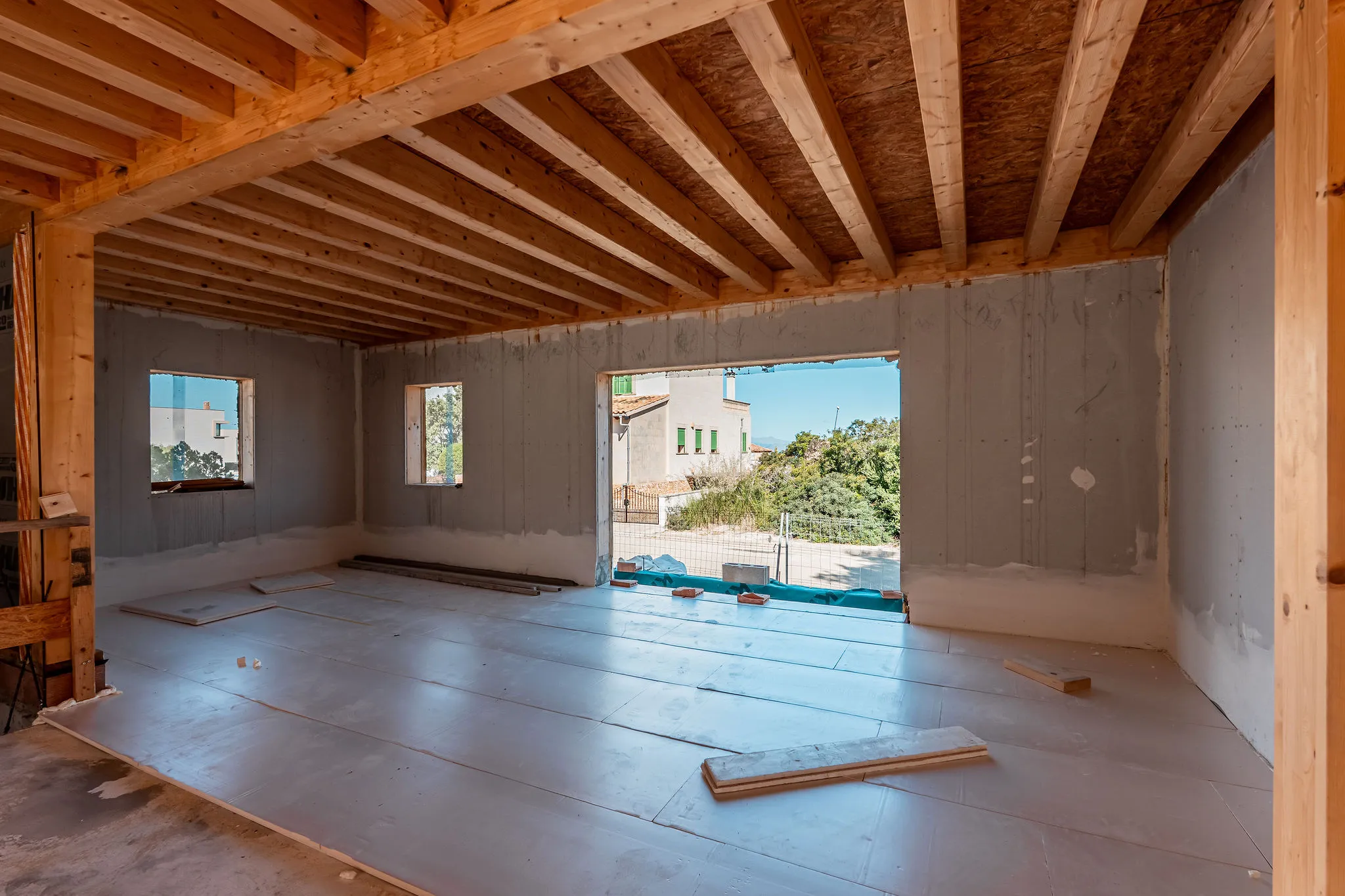 Plot with building shell in ecological construction-4