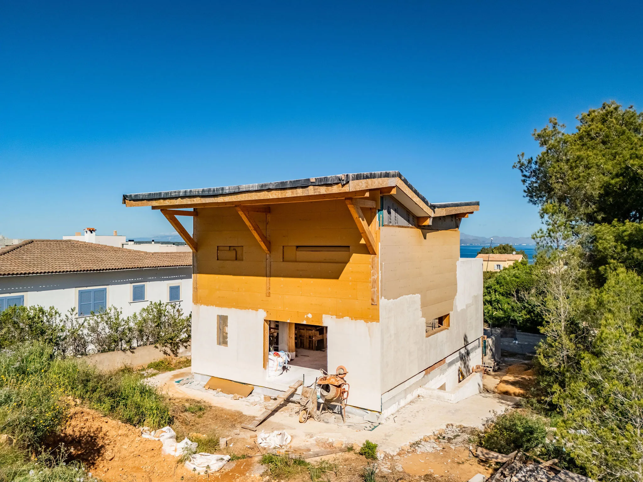 Plot with building shell in ecological construction-8