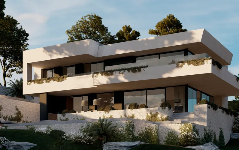 Uitzonderlijk bouwperceel met architectonisch project en bouwvergunning in Son Vida