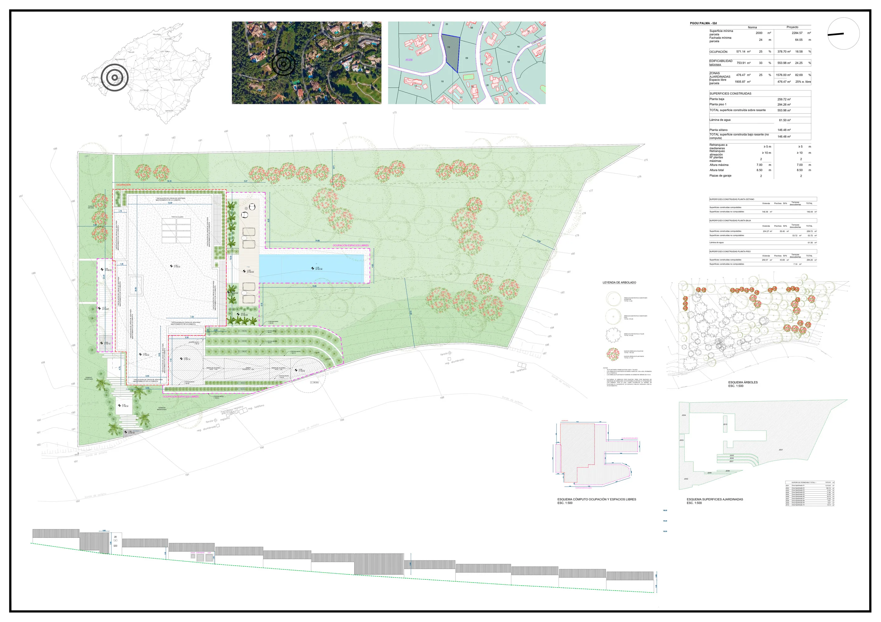 Excepcional parcela edificable con proyecto arquitectónico y licencia en Son Vida-8