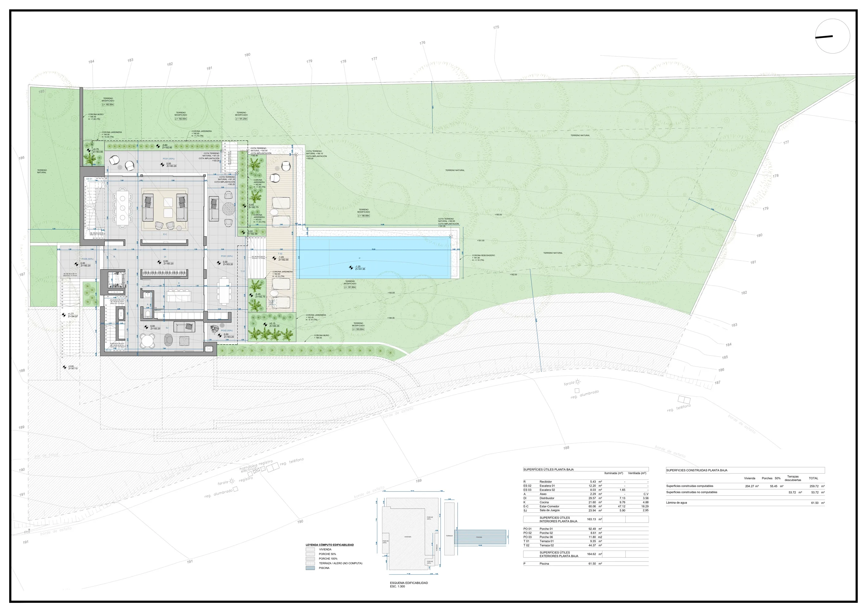 Excepcional parcela edificable con proyecto arquitectónico y licencia en Son Vida-9