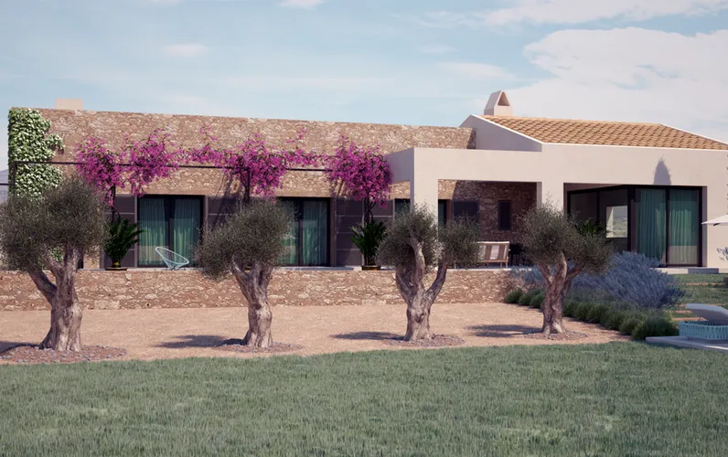 Propietat rural amb projectes per a una elegant vila mediterrània en una ubicació privilegiada.