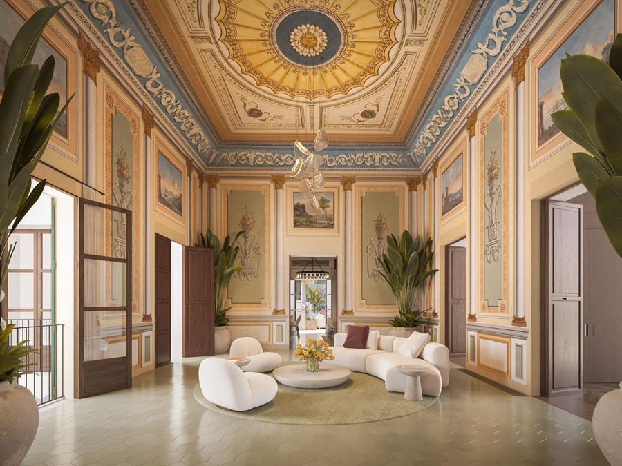 Palacio Can Granada : appartement de luxe dans un palais urbain rénové