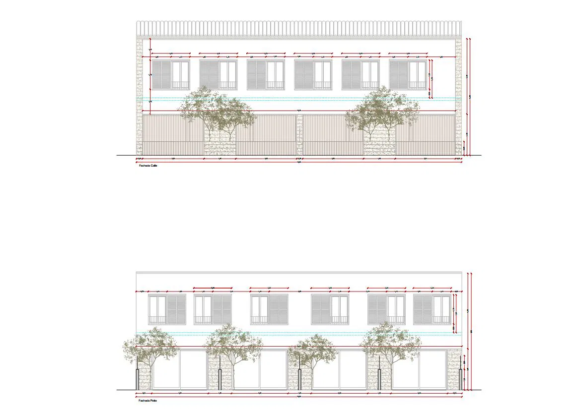 Moderne case a schiera di nuova costruzione con piscina-9