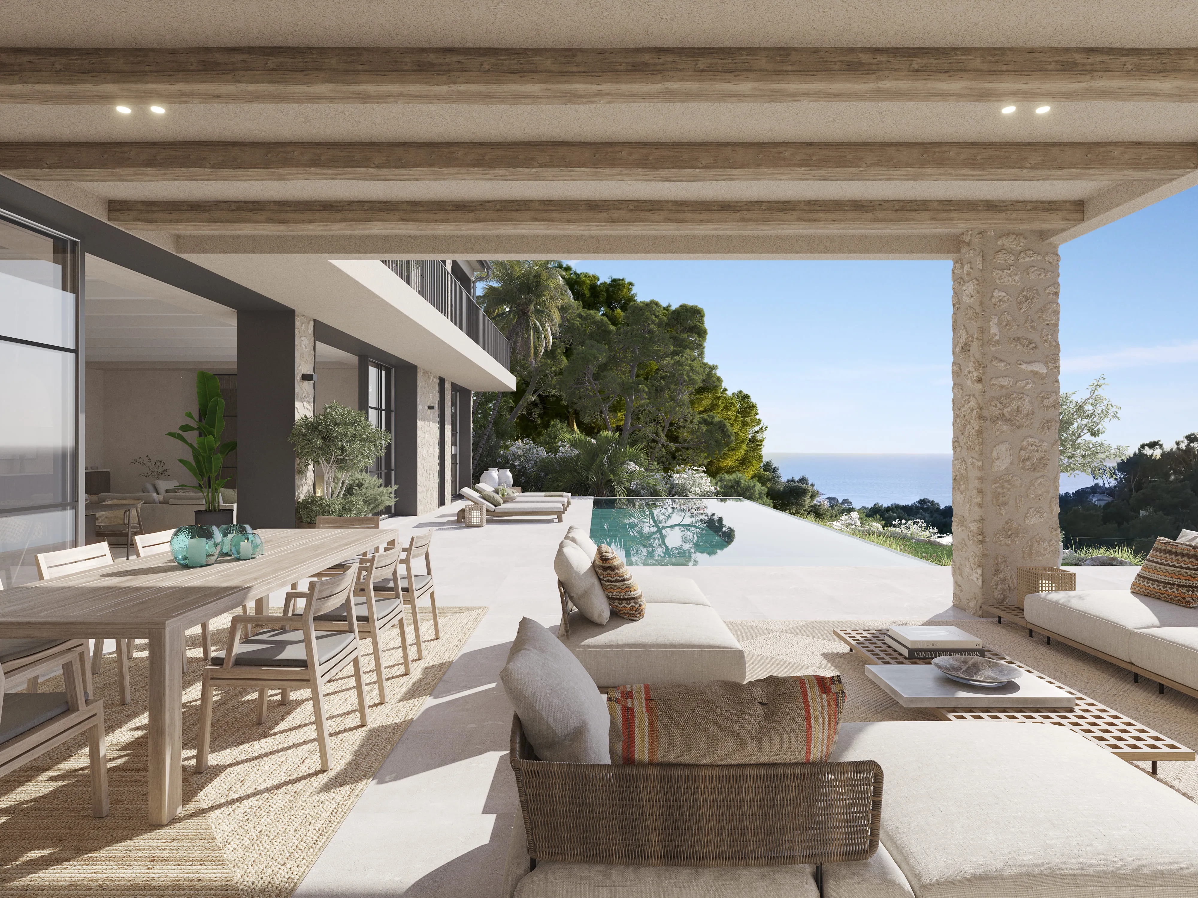 Moderne middelhavsdesignvilla med havudsigt-2