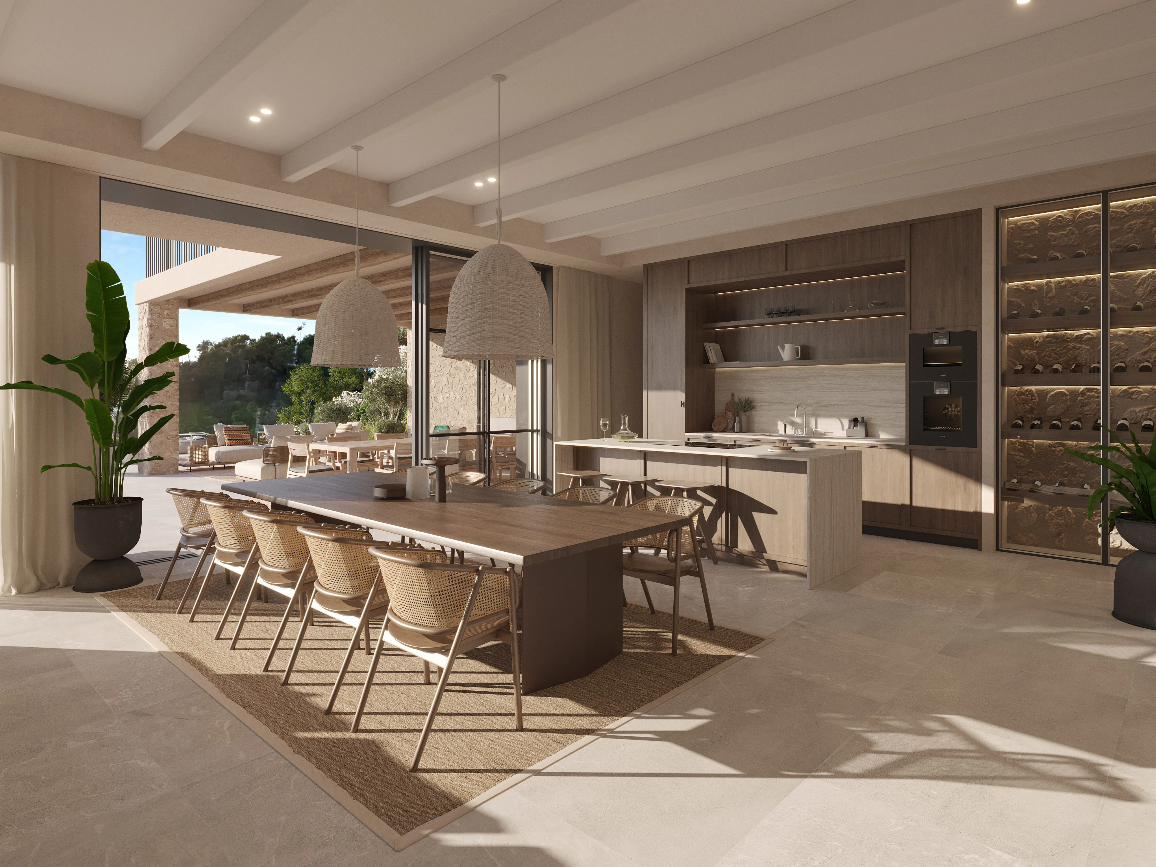 Moderne middelhavsdesignvilla med havudsigt-6