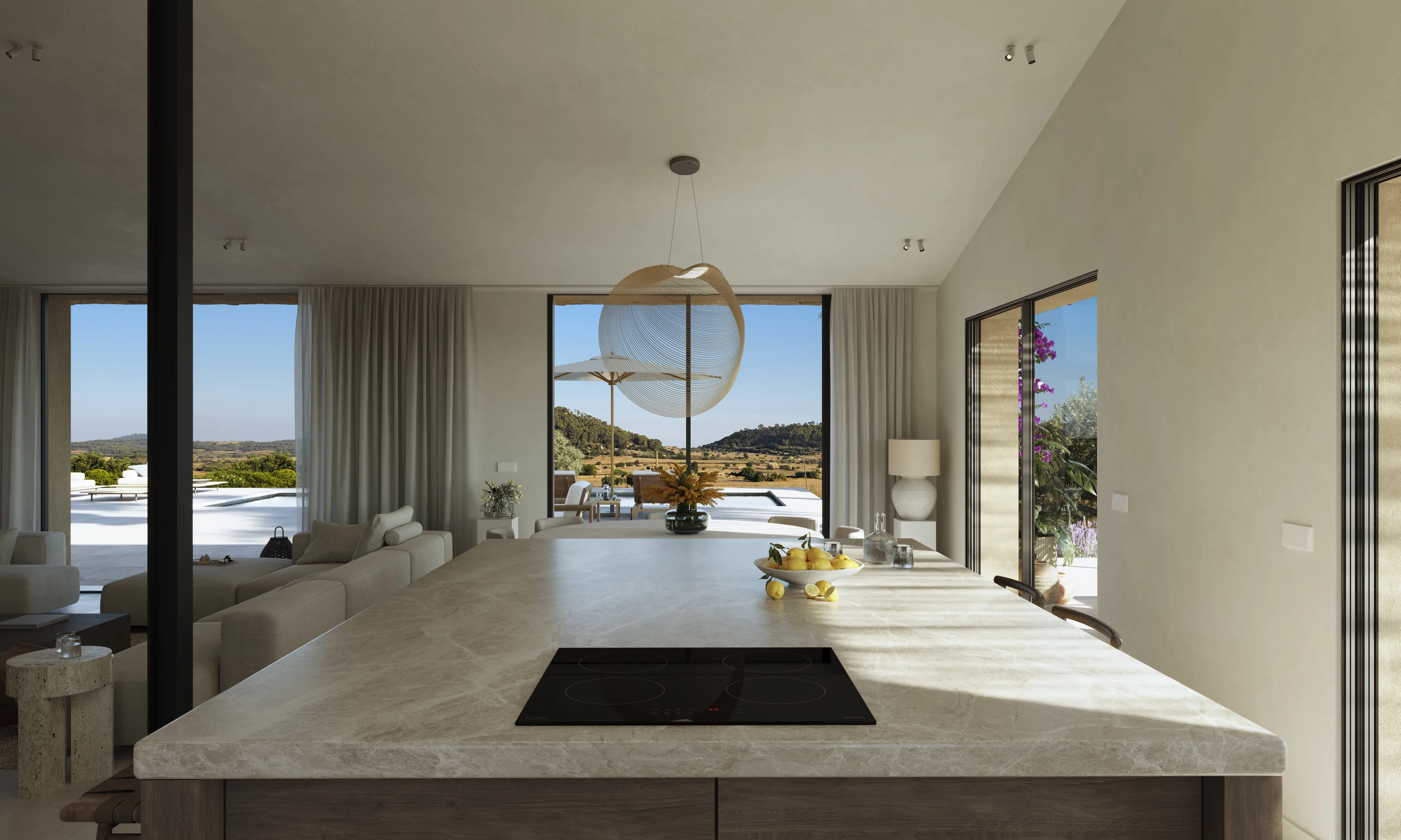 Ekskluzywna, luksusowa finca w Sineu: śródziemnomorska elegancja połączona ze zrównoważonym rozwojem-6