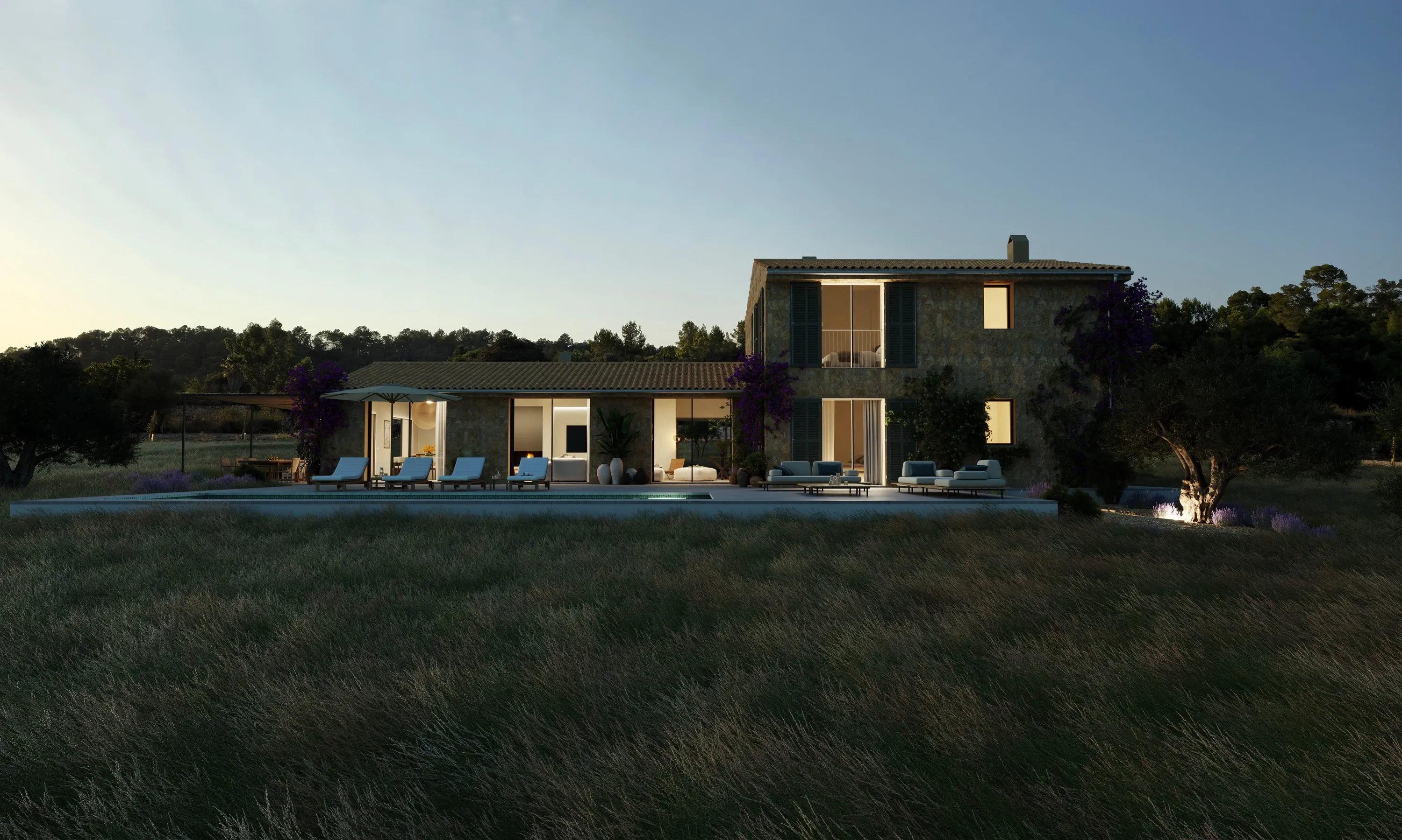 Ekskluzywna, luksusowa finca w Sineu: śródziemnomorska elegancja połączona ze zrównoważonym rozwojem-9