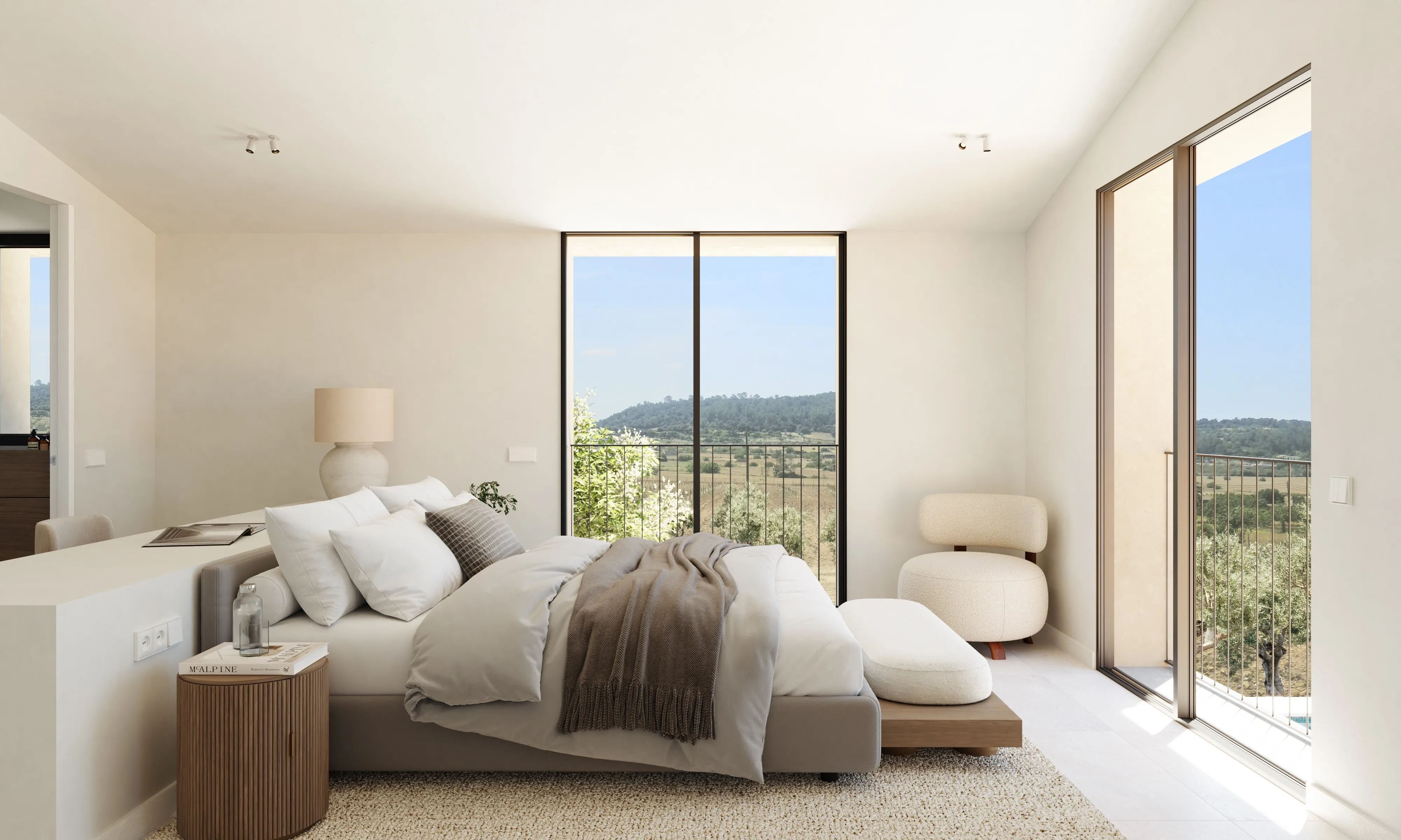 Ekskluzywna, luksusowa finca w Sineu: śródziemnomorska elegancja połączona ze zrównoważonym rozwojem-7