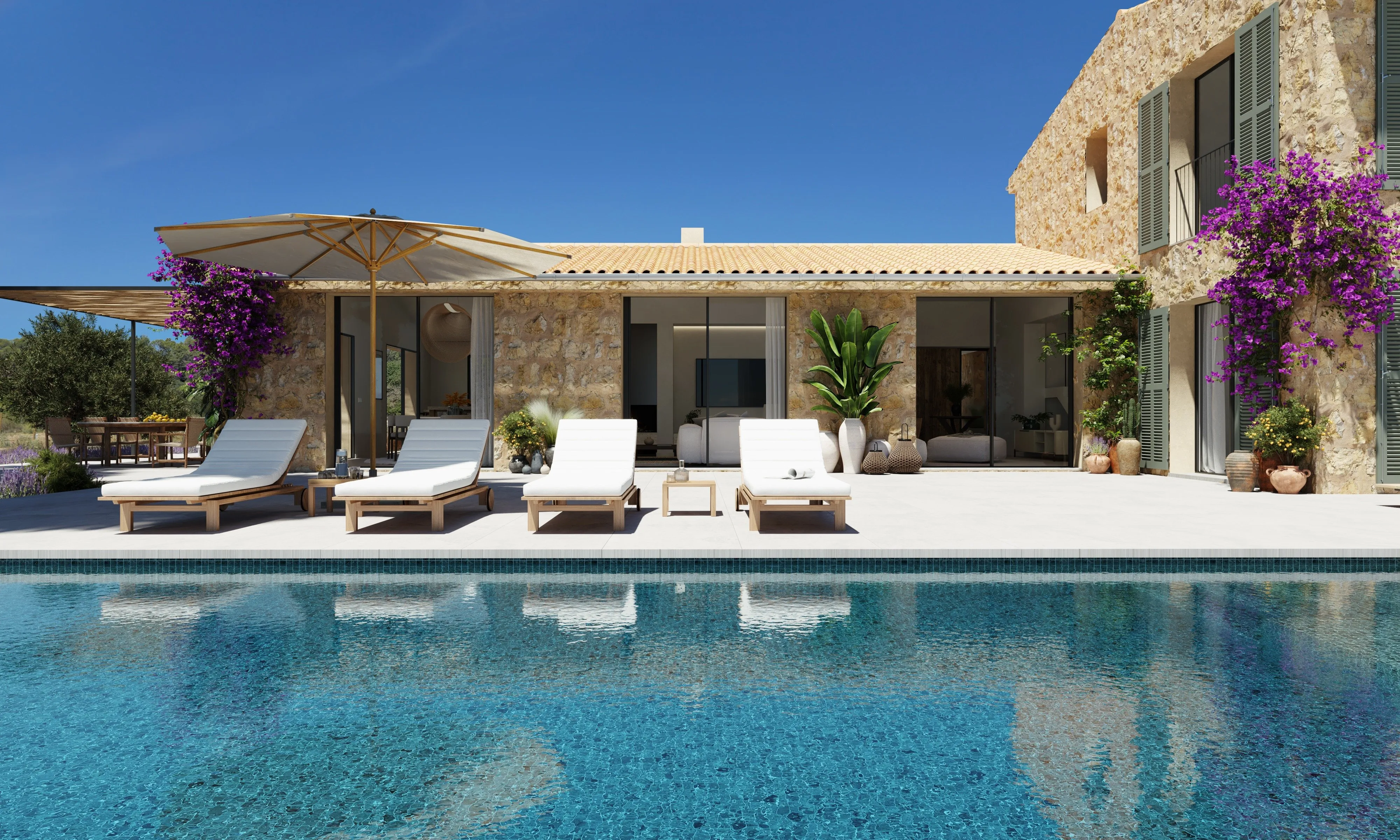 Ekskluzywna, luksusowa finca w Sineu: śródziemnomorska elegancja połączona ze zrównoważonym rozwojem-1