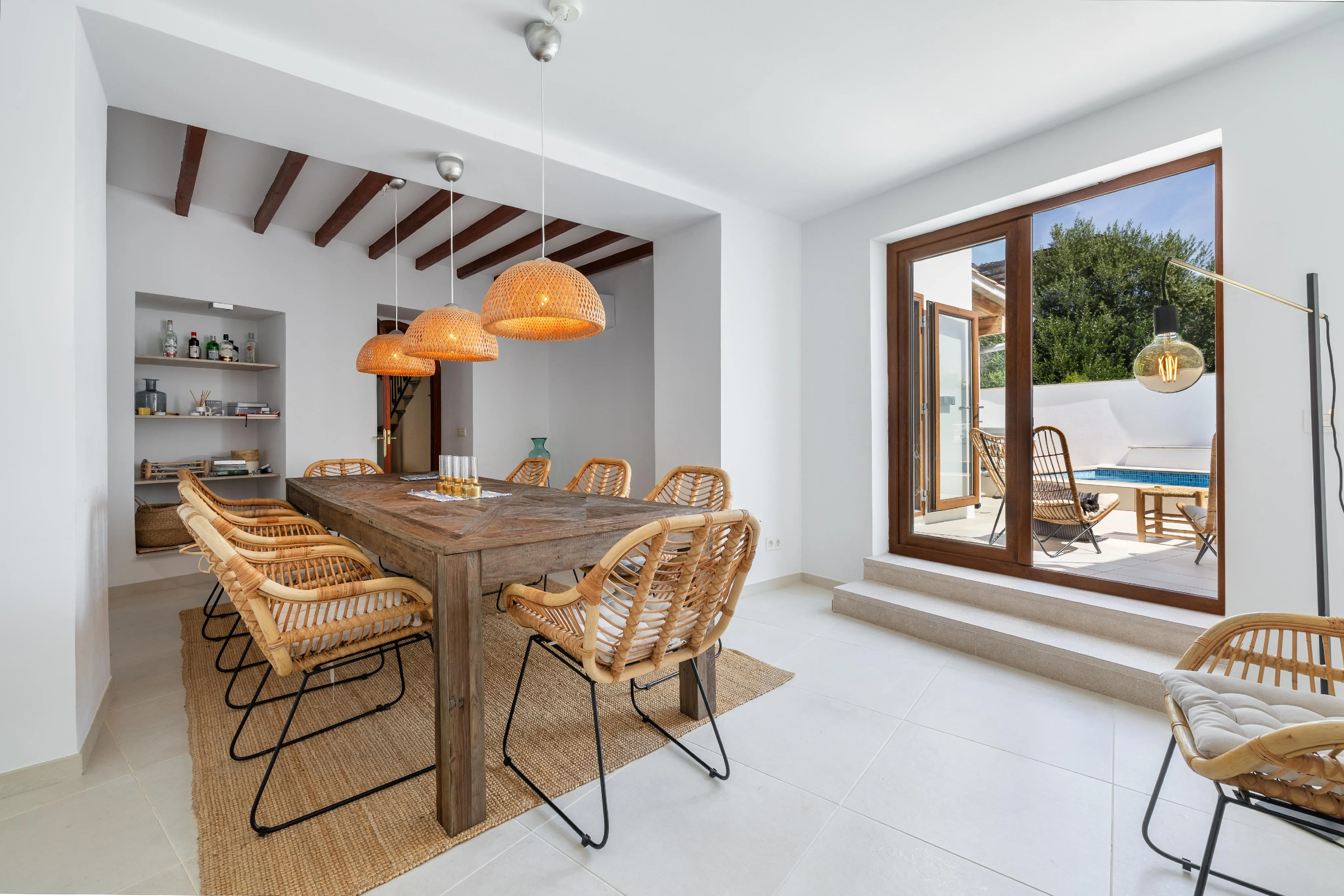 Beautiful Renovated Town House with Pool in Selva-8