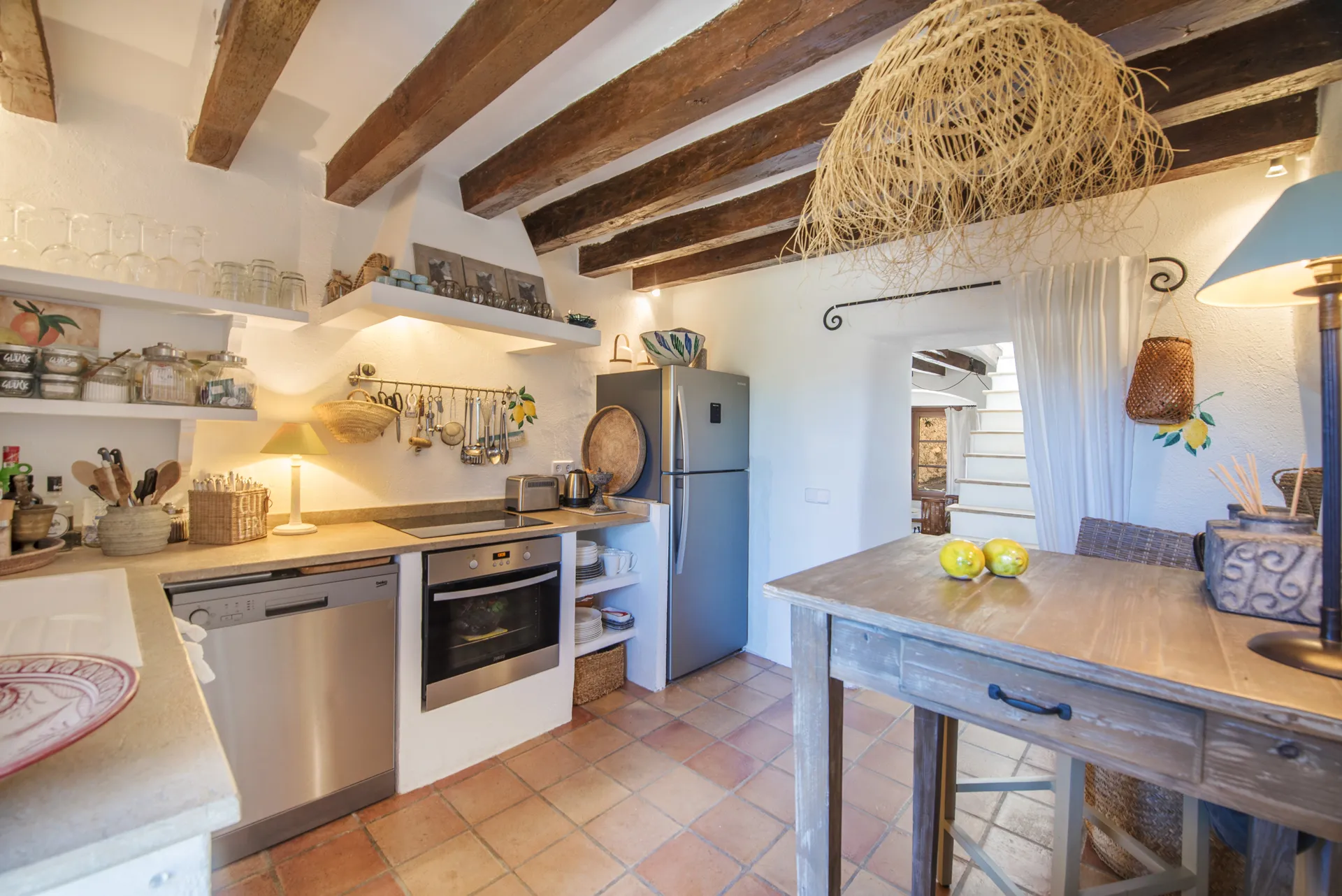 Charmante maison de ville majorquine avec vue imprenable sur la campagne à Campanet-5