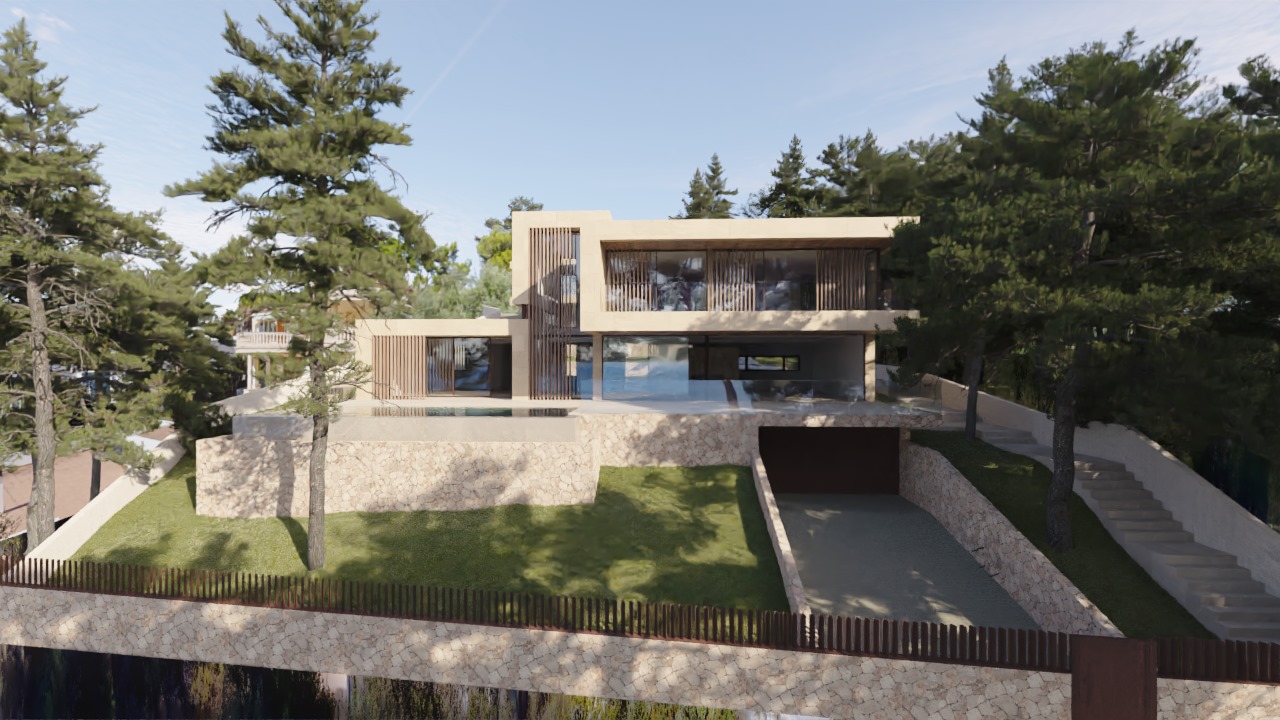 Magnificent designer villa with sea view near Alcudia
