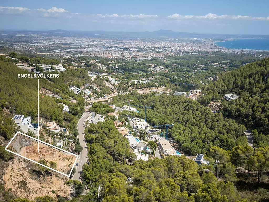 Terreno con vista mare e licenza edilizia a Son Vida-6
