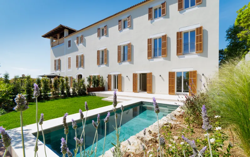 Spacious duplex apartment with private pool in a historic Mallorcan estate