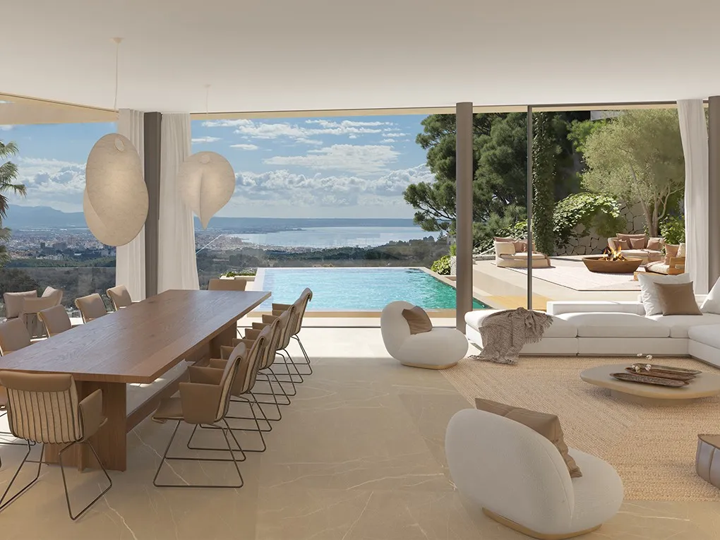 Bouwperceel met zeezicht en vergunning in Son Vida, Palma de Mallorca-1